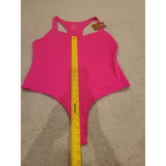 Lot Of 2 NWT Reoria Hot Pink bodysuit & NWOT Lou Keith Orange Tank Women's XXL - Picture 4 of 9